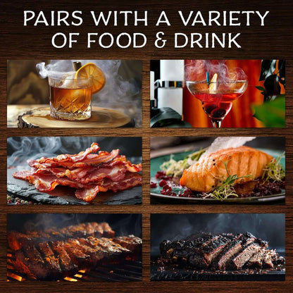 Elevate Your Cocktails with Smoketop® 4Oz Hickory Cocktail Smoker Chips - Perfect for Old Fashioned, Whiskey &amp; Bourbon Enthusiasts - 800 Uses Made in the USA