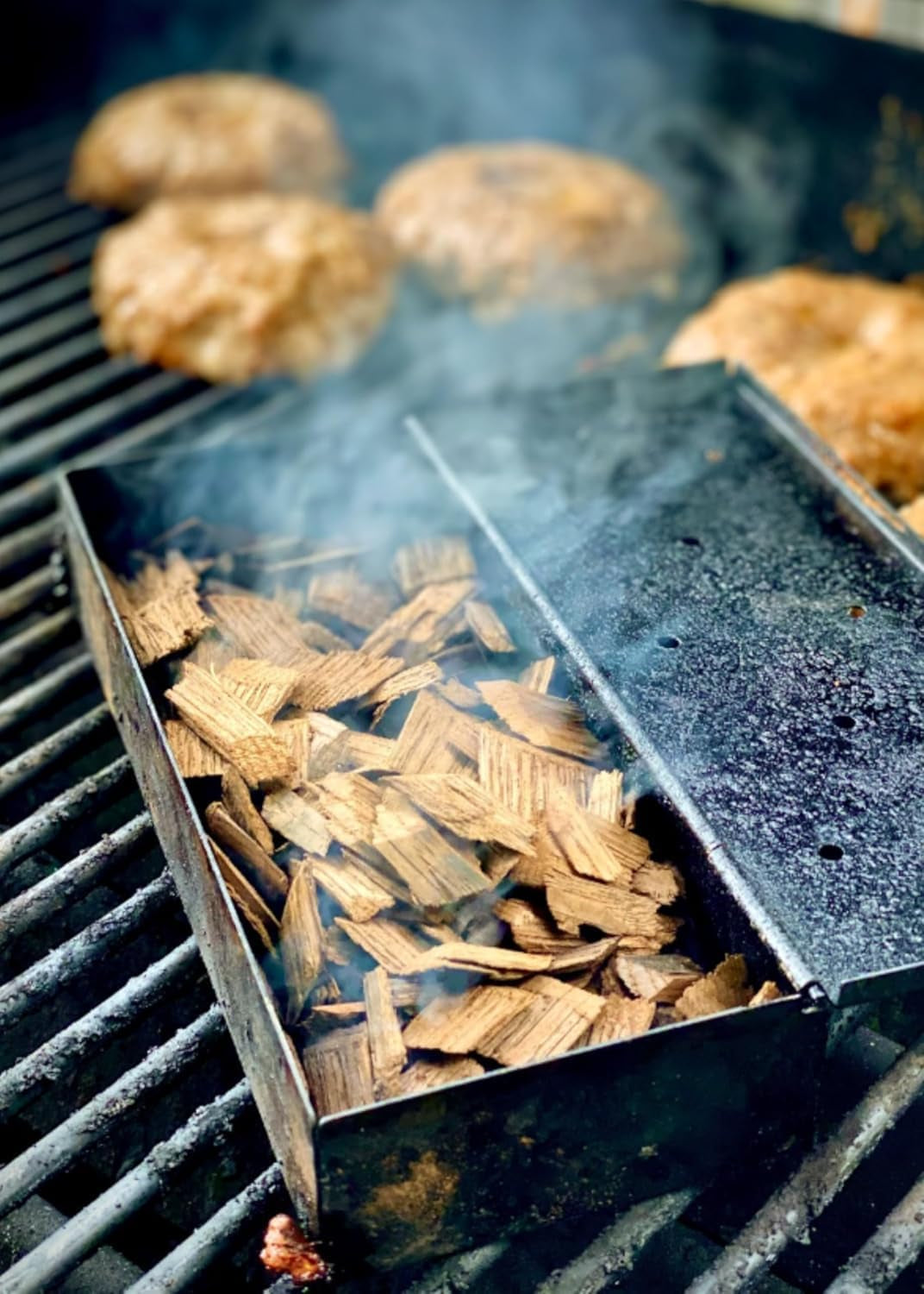 BBQ Premium Wood Smoking Chips Variety Pack - Elevate Your Grilling with Cherry, Hickory, Mesquite, and Pecan Flavors
