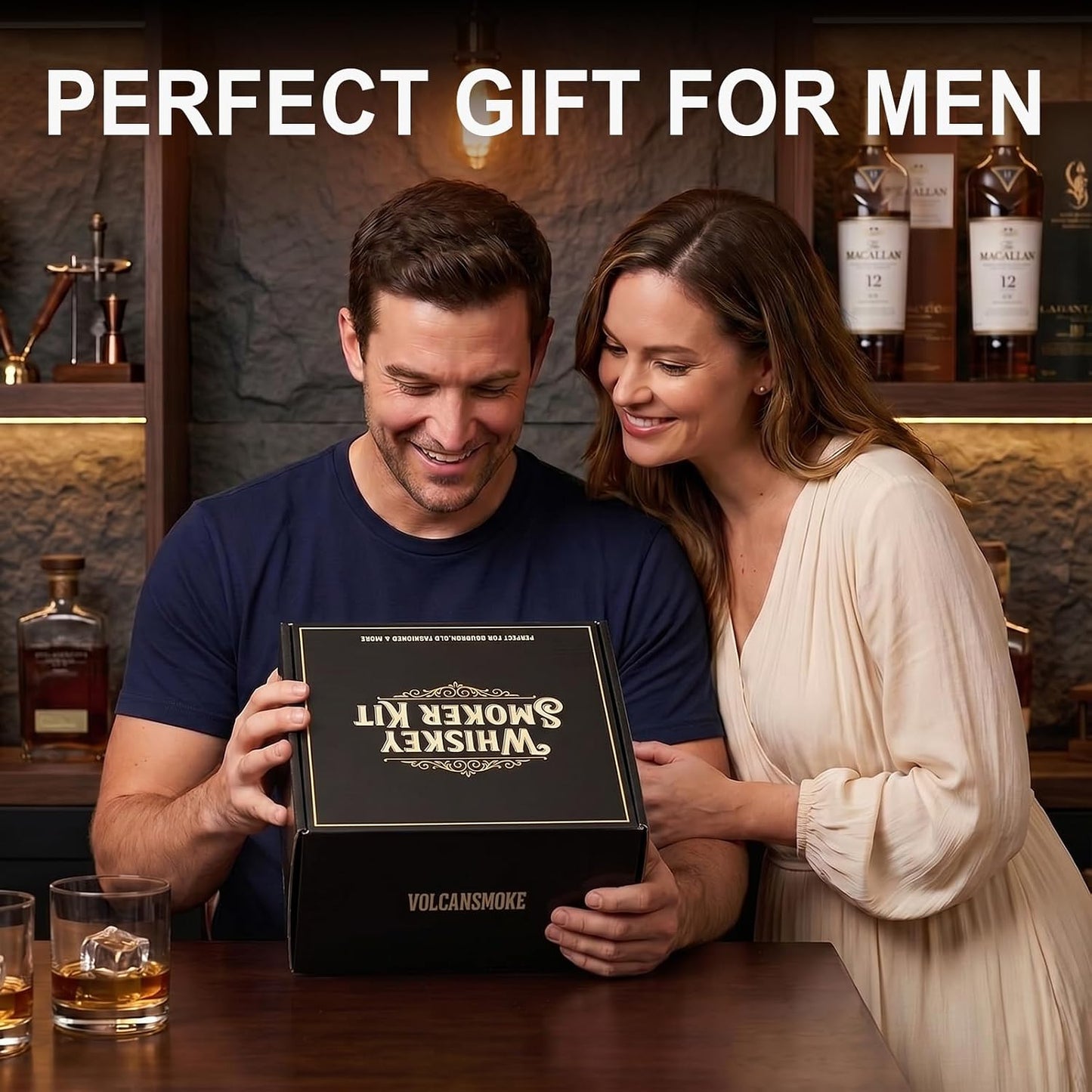 Elevate Your Spirits with the Bourbon & Whiskey Smoker Kit – A Premium Cocktail Experience with 6 Exquisite Wood Chip Flavors for the Ultimate Gift!