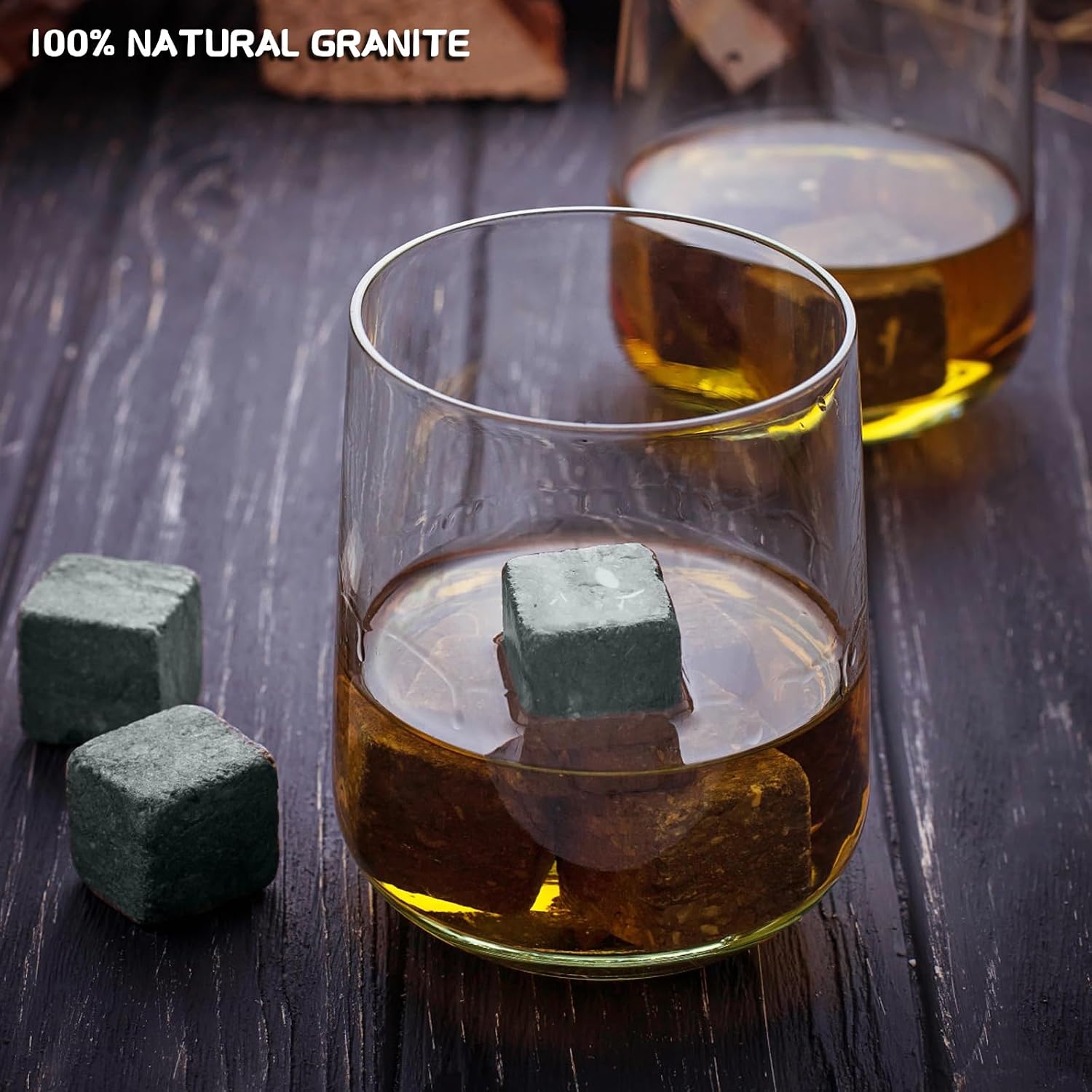 Elevate Your Drinking Experience with Our 16-Piece Whiskey Stones Set – Includes Granite Rocks, Stainless Steel Ice Cubes, and Whiskey Balls – Perfect Gift for Men, Dads, and Husbands!