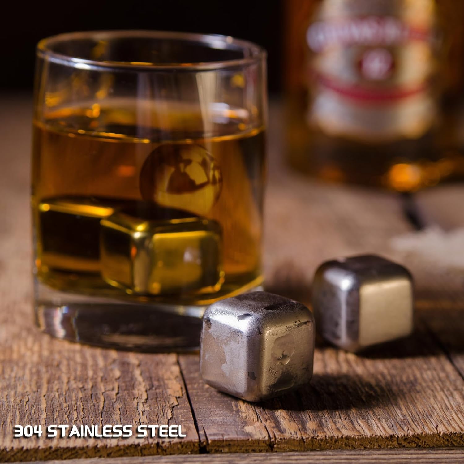 Elevate Your Drinking Experience with Our 16-Piece Whiskey Stones Set – Includes Granite Rocks, Stainless Steel Ice Cubes, and Whiskey Balls – Perfect Gift for Men, Dads, and Husbands!