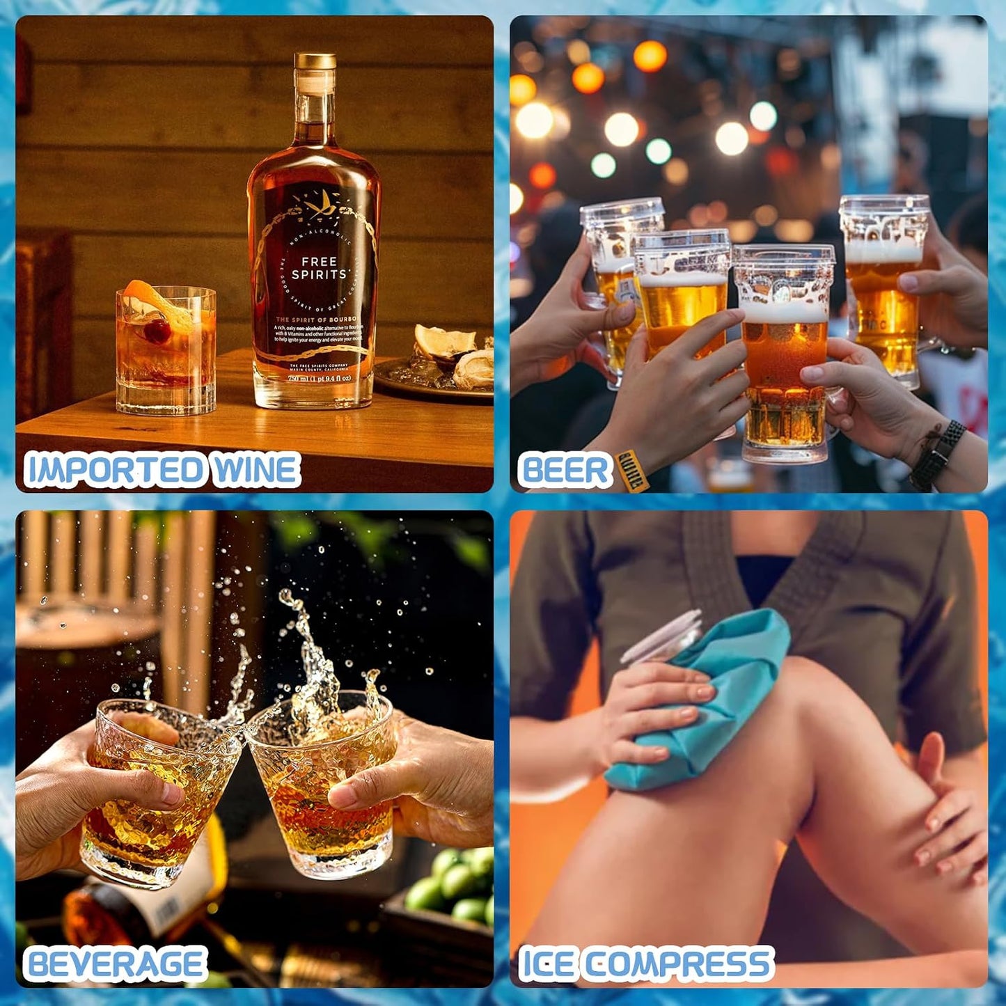 Elevate Your Drinking Experience with Our 16-Piece Whiskey Stones Set – Includes Granite Rocks, Stainless Steel Ice Cubes, and Whiskey Balls – Perfect Gift for Men, Dads, and Husbands!