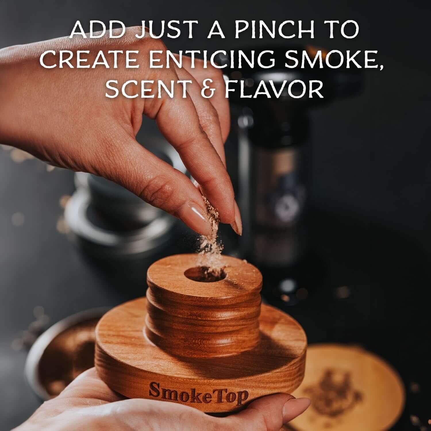 Elevate Your Cocktails with Smoketop® 4Oz Hickory Cocktail Smoker Chips - Perfect for Old Fashioned, Whiskey &amp; Bourbon Enthusiasts - 800 Uses Made in the USA