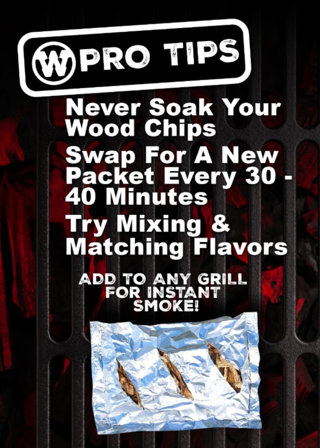 BBQ Premium Wood Smoking Chips Variety Pack - Elevate Your Grilling with Cherry, Hickory, Mesquite, and Pecan Flavors
